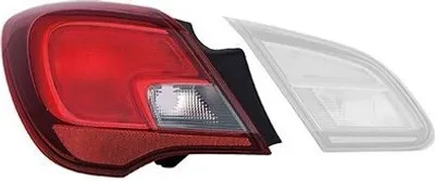 Image de VAN WEZEL Feu arrière sans support de lampe Gauche pour OPEL Corsa E