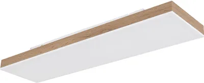 Produktbild von LED Deckenleuchte, Holzoptik, Fernbedienung, Dimmbar, L 80 cm