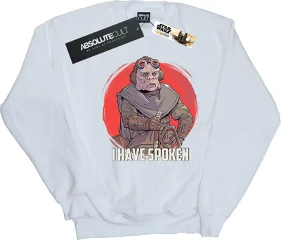 Produktbild von Star Wars - "The Mandalorian I Have Spoken" Sweatshirt für Herren BI46397 (L) (Weiß)