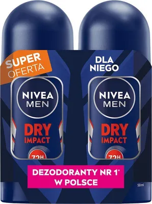 Produktbild von NIVEA MEN DRY IMPACT Duopack Antitranspirant 2 x 50 ml