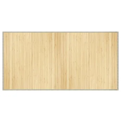 Produktbild von vidaXL Teppich Rechteckig Hell Natur 100x200 cm Bambus