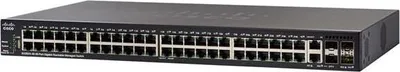 Zdjęcie produktu dla Cisco SG350X-48P, Zarządzany, L3, Gigabit Ethernet (10/100/1000), Obsługa PoE, Możliwości montowania w stelażu, 1U