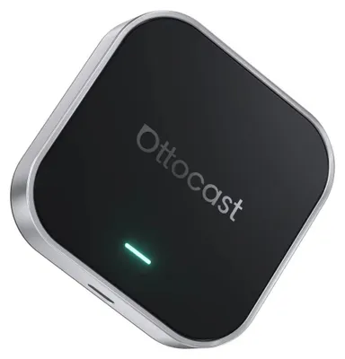 Produktbild von Ottocast E2 3-in-1-Multimedia-Adapter: Wireless CarPlay & Android Auto, AI Box, Dual-WLAN, CloudSIM, Bluetooth 5.0, Schwarz