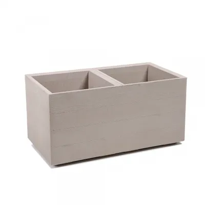 Obrázek produktu pro Plastový květináč Karo eco coffee deska 800x400x400 mm, latte