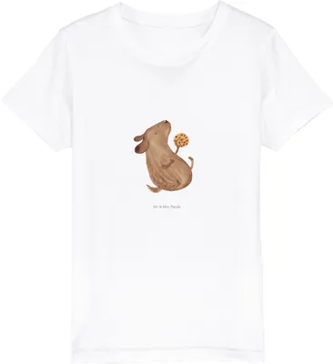 Produktbild von Mr. & Mrs. Panda Kleinkinder T-Shirt Hund Keks 12-14 Jahre (152/164) - Weiß - Geschenk, glücklich, Kinder Shirt, Leckerli, Hungrig, Öko, Sprüche, Hundeleckerli, Baumwoll