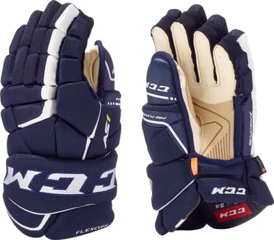 Produktbild von CCM Super Tacks AS1 Handschuhe Junior, Größe:12 Zoll, Farbe:schwarz/weiß