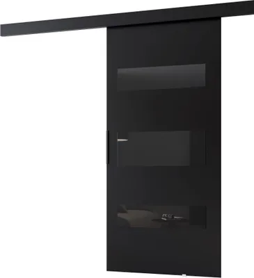 Produktbild von Minio, Schiebetür "CLEAN D", Zimmertür, 96 cm, Schwarze Farbe