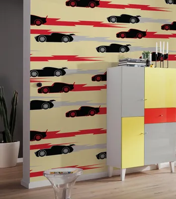 Produktbild von Komar Vlies Fototapete - Disney and Pixar Cars Pattern - Größe 200 x 250 cm