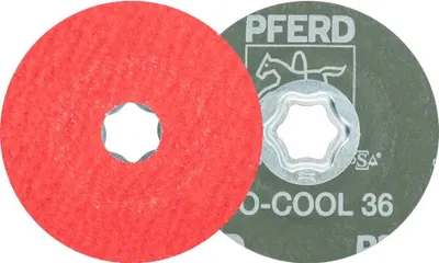 Produktbild von PFERD TOOLS COMBICLICK Keramikkorn Fiberscheibe für Edelstahl