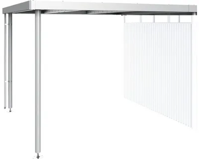 Obrázek produktu pro Přístřešek pro zahradní domek Biohort HighLine H5 282 x 315 cm stříbrný metalický