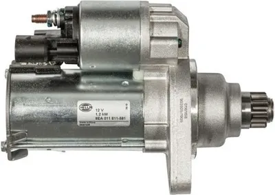 Produktbild von HELLA 8EA 011 611-581 - OE 0AM 911 023 K Anlasser, Starter für A1 (8X), A3 (8P), A3 (8V), Q2 (GA), Ibiza (6J, 6P), Leon (1P1), Leon (5F), Toledo IV (KG3), Fabia II (54), Karoq, Octavia II (1Z), Octavia III (5E), Rapid (NH), Roomster (5J), Superb II (3T), Superb III (3V), Yeti (5L), Beetle (5C), Caddy III (2C, 2K), CC (358), Golf Plus (5M), Golf Sportsvan (AM1, AN1), Golf VII, Golf VI, Jetta IV, Passat (365, 362), Passat (3G), Passat CC (357), Polo (6C, 6R), Scirocco, Touran (1T), Touran (5T)