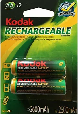 Produktbild von Wiederaufladbare Batterie LR6 Kodak NI-MH 2600 mAh (2 pcs)