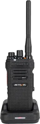 Produktbild von Retevis NR630 Wasserdichtes Walkie Talkie, Funkgerät mit Großer Reichweite, Geräuschunterdrückung, 2800mAh Handfunkgerät, Professionelles 2 Wege Funkgerät für Fracht (Schwarz, 1 Stück)
