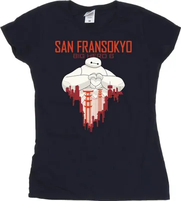Produktbild von Disney - "Big Hero 6 San Fransokyo" T-Shirt für Damen BI13243 (M) (Marineblau)