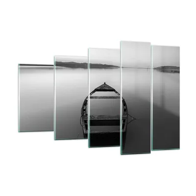 Produktbild von Bilder auf glas - 5 Teile - £ódŸ Einsamkeit Leere - 150x100cm - Glasbilder - Wandbilder - Bilder - zum Aufhängen bereit - Wanddekoration aus Glas - Glas Bilder - Wandbild auf Glas - GEG150x100-4932