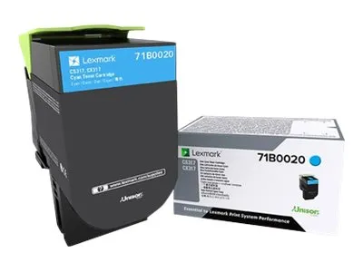 Immagine prodotto di Lexmark 71B0020 cartuccia toner 1 pz Originale Ciano