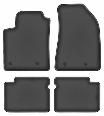 Image de Tapis de sol en moquette pour Fiat Bravo II 2007-2012 (à hayon) – jeu 4 pièces, gris graphite, sur mesure – Wielganizator DURBAN