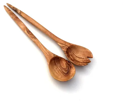 Produktbild von 2er Set Salatbesteck Barcelona 33 cm aus Olivenholz