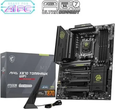 Zdjęcie produktu dla Płyta główna MSI MAG X870 TOMAHAWK WIFI, Wi-Fi 7, 5G LAN, USB 40 Gb/s, PCIe 5.0, AMD Ryzen 9000