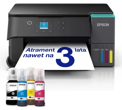 Obrázok produktu pre Epson EcoTank L4360, Inkjet, Farebná tlač, 4800 x 1200 DPI, A4, Priama tlač, Čierna