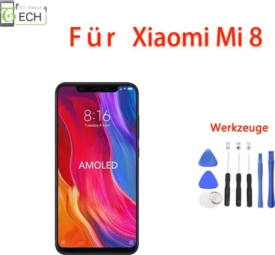 Produktbild von Für Xiaomi Mi 8 M1803E1A LCD Display (OLED) mit Rahmen Bildschirm Touch Screen