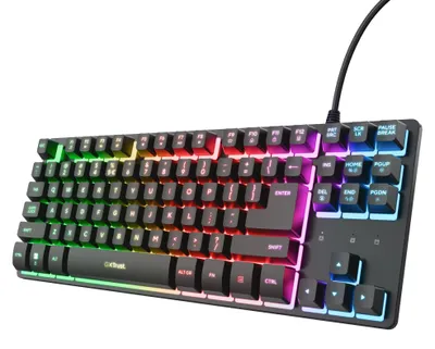 Obrázok produktu pre Herná klávesnica TKL s rozložením QWERTY (US) - 12 multimediálnych kláves - Membránová