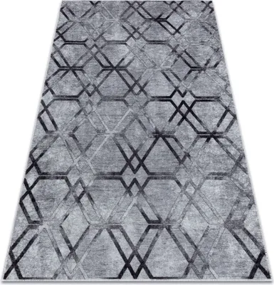 Immagine prodotto di Tappeto lavabile MIRO 51805.803 Geometrico, reticolo antiscivolo - grigio grigio 160x220 cm