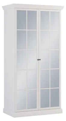 Image de Armoire Tissu Vestiaire avec miroir Armoire 2 portes
