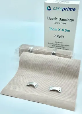 Produktbild von Elastikbandage Bandage Sportbandage dauerelastische Kompressionsbinde Sportbinde 15 cm x 4.5 m