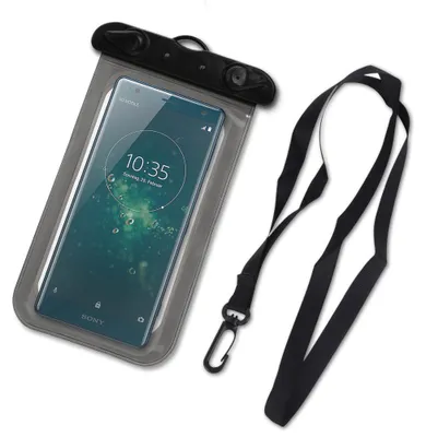 Produktbild von Wasserdichte Handy Tasche Sony Xperia Serie Schutz Hülle Wasserfest Cover CaseFarben:Schwarz;Smartphone:Sony Xperia XZ2 Premium