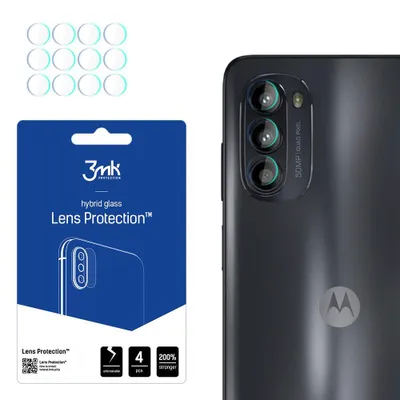 Produktbild von 3mk Hybridglas Lens Protection für Motorola Moto G52 Kamera Objektiv Kameralinse 0,16mm 6H (4 Stück)