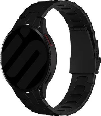 Produktbild von Strap-it Smartwatch-Armband – Titan-Armband „Iron“ Samsung Galaxy Watch 7 (40 & 44 mm) / Watch 6 (Classic) / Galaxy Watch 5 (Pro) / Watch 4 (Classic) / Watch FE – Schwarz