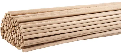 Produktbild von Holzstäbe rund, L 60 cm, D 8 mm, 10 Stk/ 1 Pck [HOB-109120]