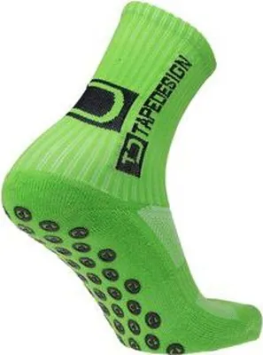 Image de Tapedesign Allround Classic Chaussettes Grip - Vert Fluo  | Taille: 37-48
