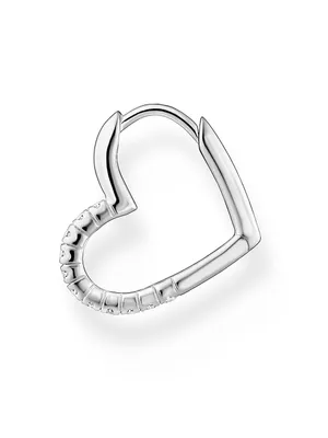 Produktbild von Thomas Sabo CR693-051-14 Single Silber-Ohrring Herz mit weißen Steinen