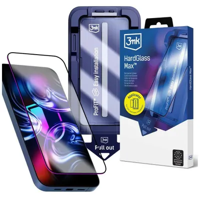 Produktbild von 3MK HardGlass Max mit einem Applikator Apple iPhone 17 Pro Max schwarz