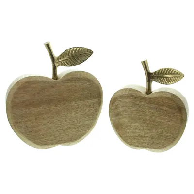 Produktbild von Deko-Apfel "Goldglanz", 2er Set