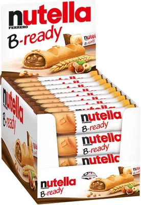 Immagine prodotto di Nutella B-Ready deliziosi bastoncini di wafer con ripieno di NutellaPoliuretano(36x22g bastoncini di wafer)