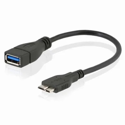 Produktbild von F53 USB 3.0 OTG Adapter Datenkabel USB 3.0 A Buchse zu Micro USB B Stecker 25cm