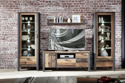 Produktbild von Cardiff Wohnwand 2 inkl. Beleuchtung Used Style