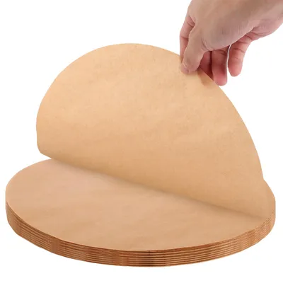 Produktbild von 200 runde Backbleche, rundes Backpapier für Heißluftfritteusen, Ø 33 cm, rundes Backpapier für Bratpfannen, Backöfen und Mikrowellen