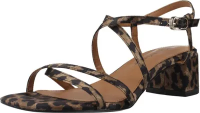 Produktbild von Tamaris Damen Sandalette aus Stoff mit Karree Spitze 1-28204-42, Größe:39 EU, Farbe:Braun