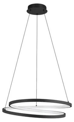 Produktbild von Eglo LED Pendelleuchte Ruotale schwarz weiß 55 x 150 cm