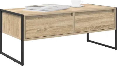 Produktbild von Couchtisch mit Schubladen Sonoma 100 x 46 x 40 cm Holzwerkstoff