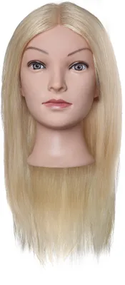 Produktbild von Efalock Übungskopf Emma Humanhaar goldblond 40 cm