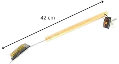 Grillbürste für den Grill - Riesenbürste aus Holz und Edelstahl - 42 cm