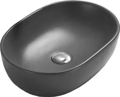 Obrázek produktu pro Mexen Viki umyvadlo na desku 48 x 35 cm, Tmavě matová černá - 21054871