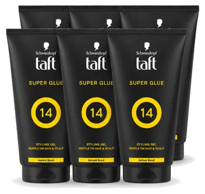 Produktbild von 6 x Taft Men Power Gel Super Glue 14 - Ultieme Stevigheid - 150 ml - Vorteilspackung - 6 Stücke