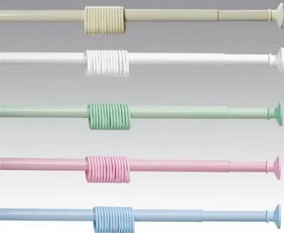 Produktbild von LiKeKa Duschvorhangstange beige 160-270 cm Ausziehbar aus Aluminium, Gardinenstange ohne Schrauben&Bohren verstellbar für Dusche&Badewanne