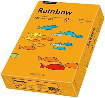 Produktbild von Papyrus Rainbow, DIN A4, 120 g, orange 500 Blatt